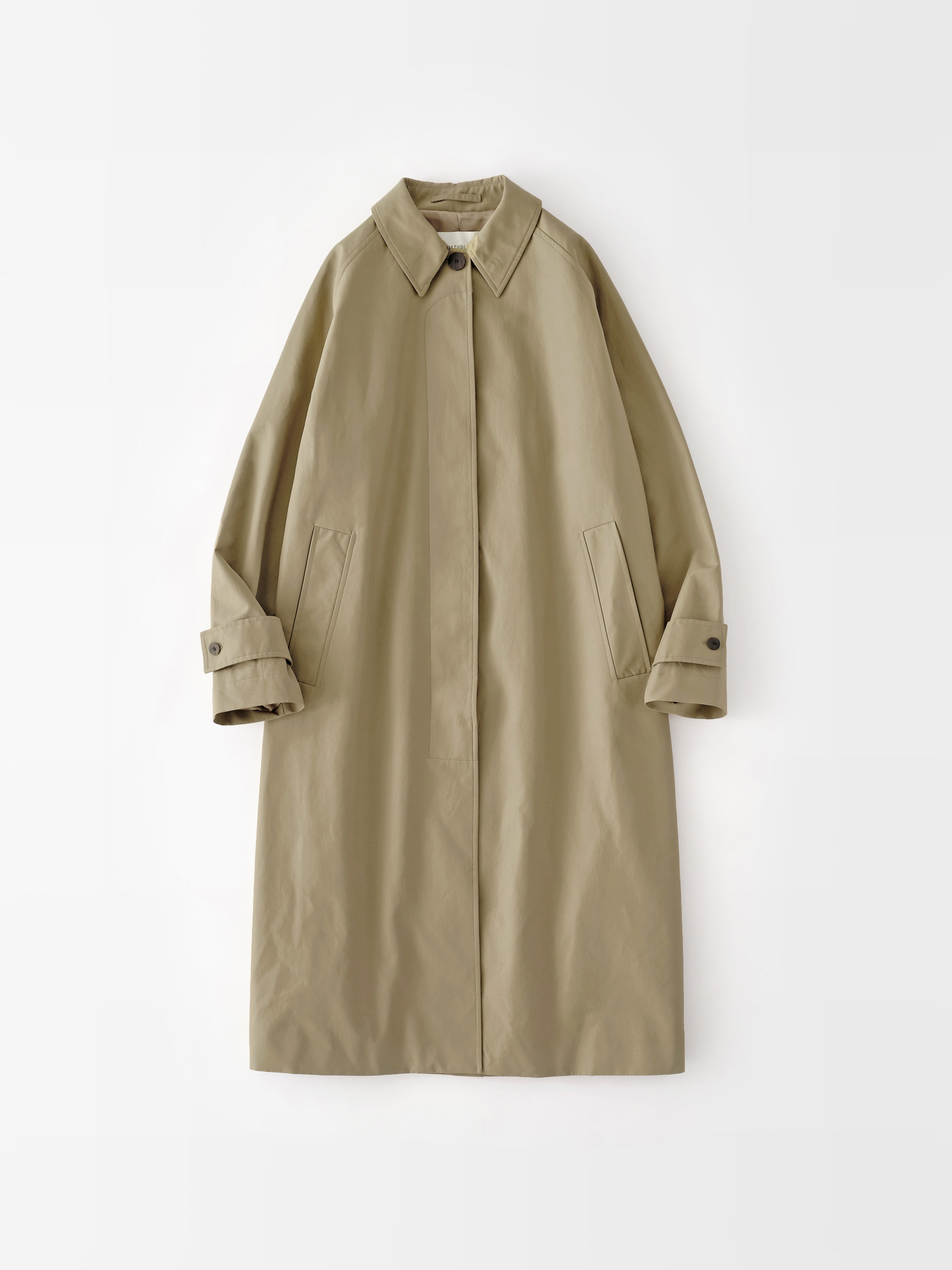 Holin Coated Cotton Coat in Birch