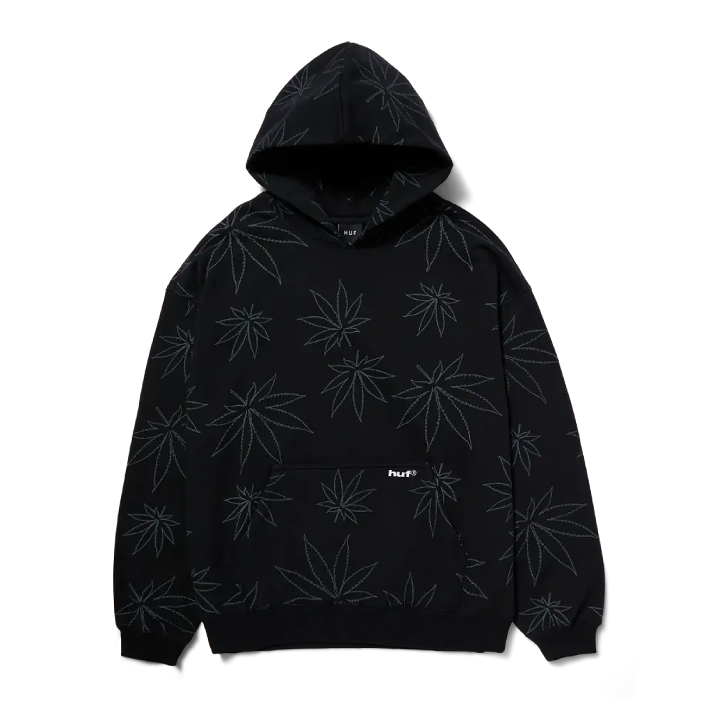 HUF Plantlife Fleece Hoodie Black