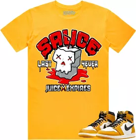 Jordan 1 Yellow Ochre 1s Shirt to Match - RED SAUCE