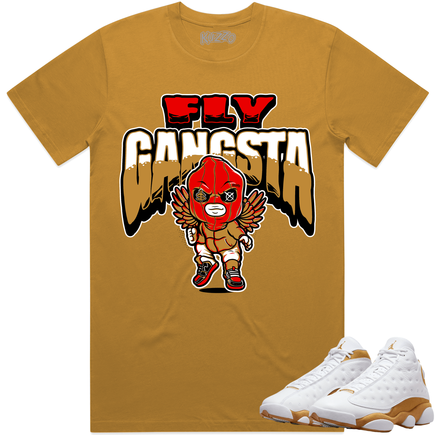 Jordan 13 Wheat 13s Shirt to Match - WHEAT FLY GANGSTA