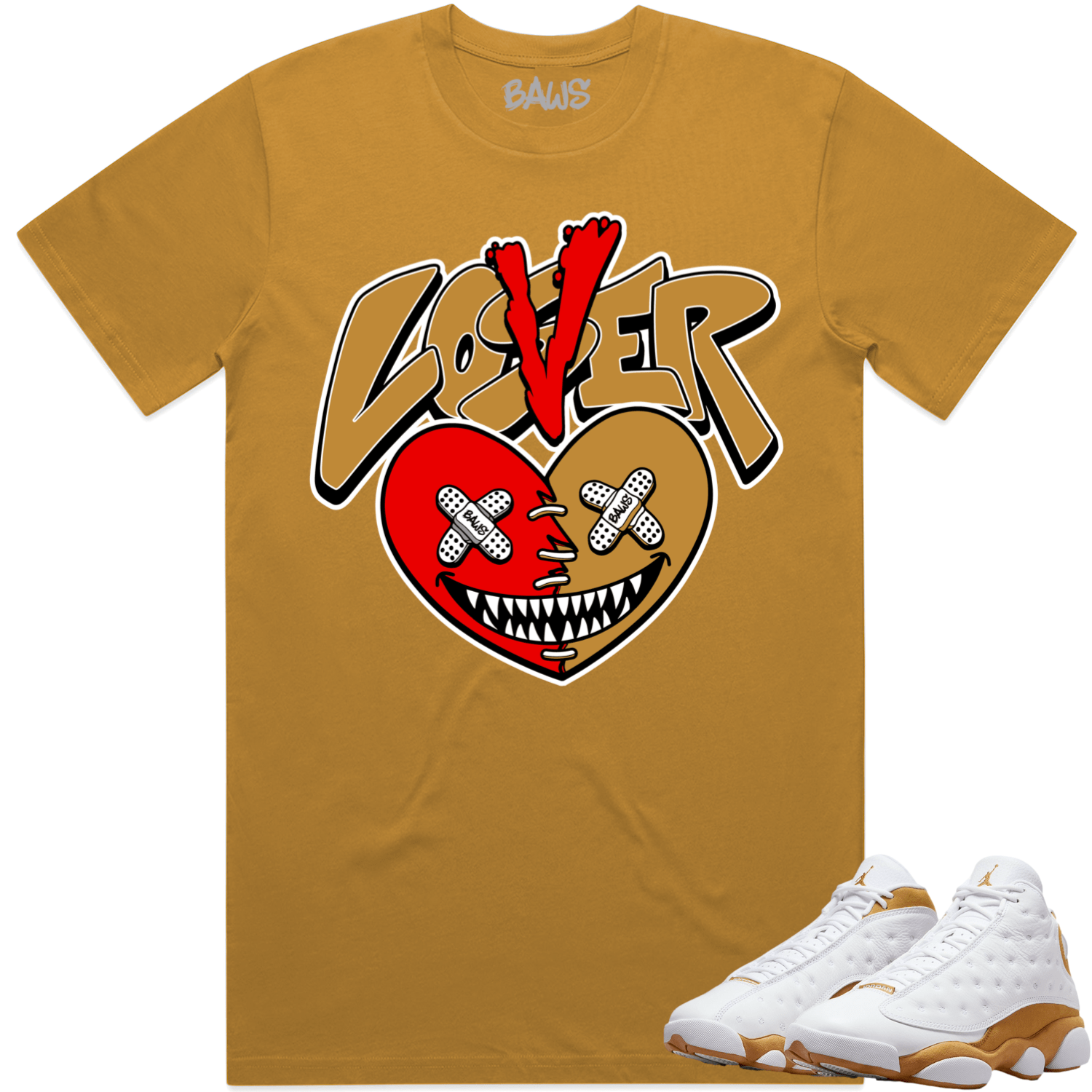 Jordan 13 Wheat 13s Shirt to Match - WHEAT LOVER LOSER BAWS