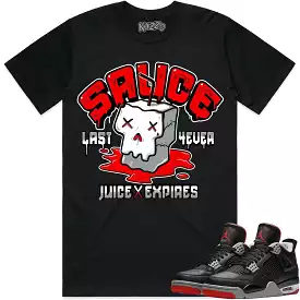 Jordan 4 Bred Reimagined 4s Shirt to Match - RED SAUCE