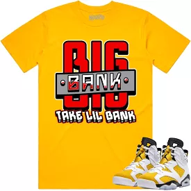 Jordan 6 Yellow Ochre 6s Shirt to Match - RED BIG BANK