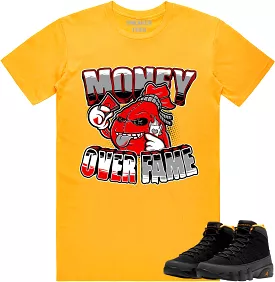 Jordan 9 University Gold 9s Shirt to Match - RED MOF