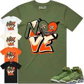 Jordan MVP 678 Sky J Olive Shirt to Match - CELADON NO LOVE BAWS