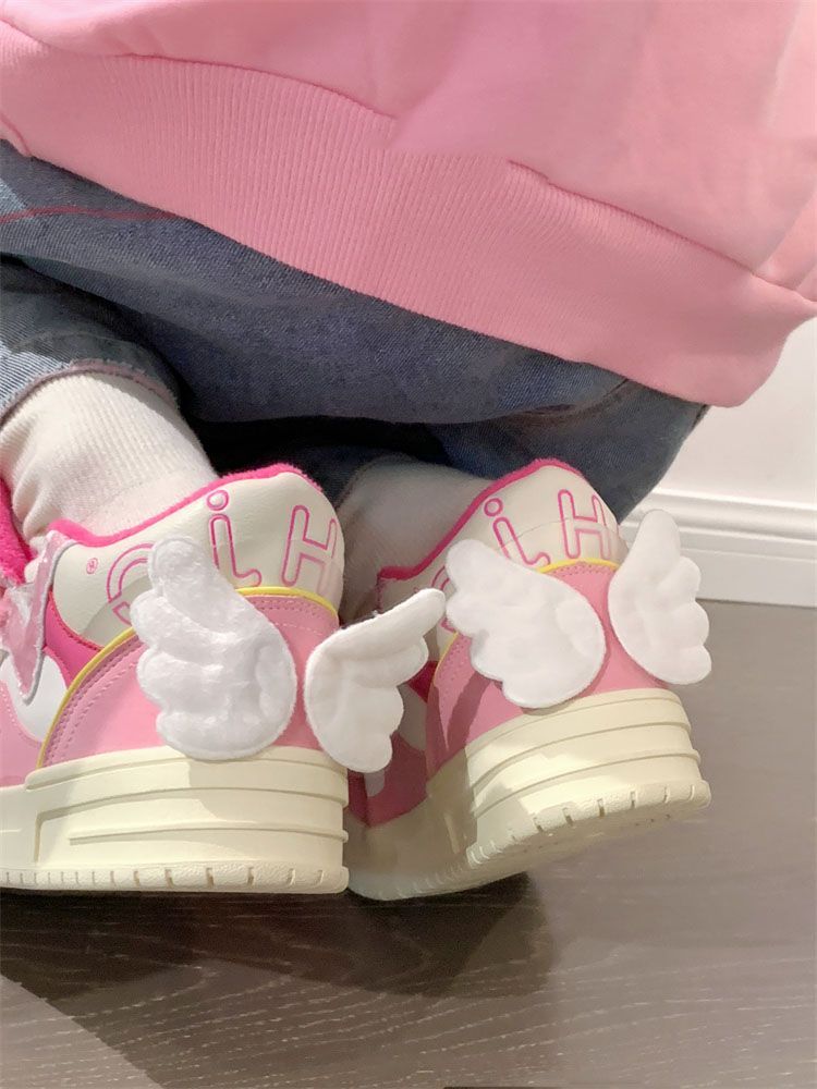 kawaii Angel Wings Sneakers Shoes - Kimi