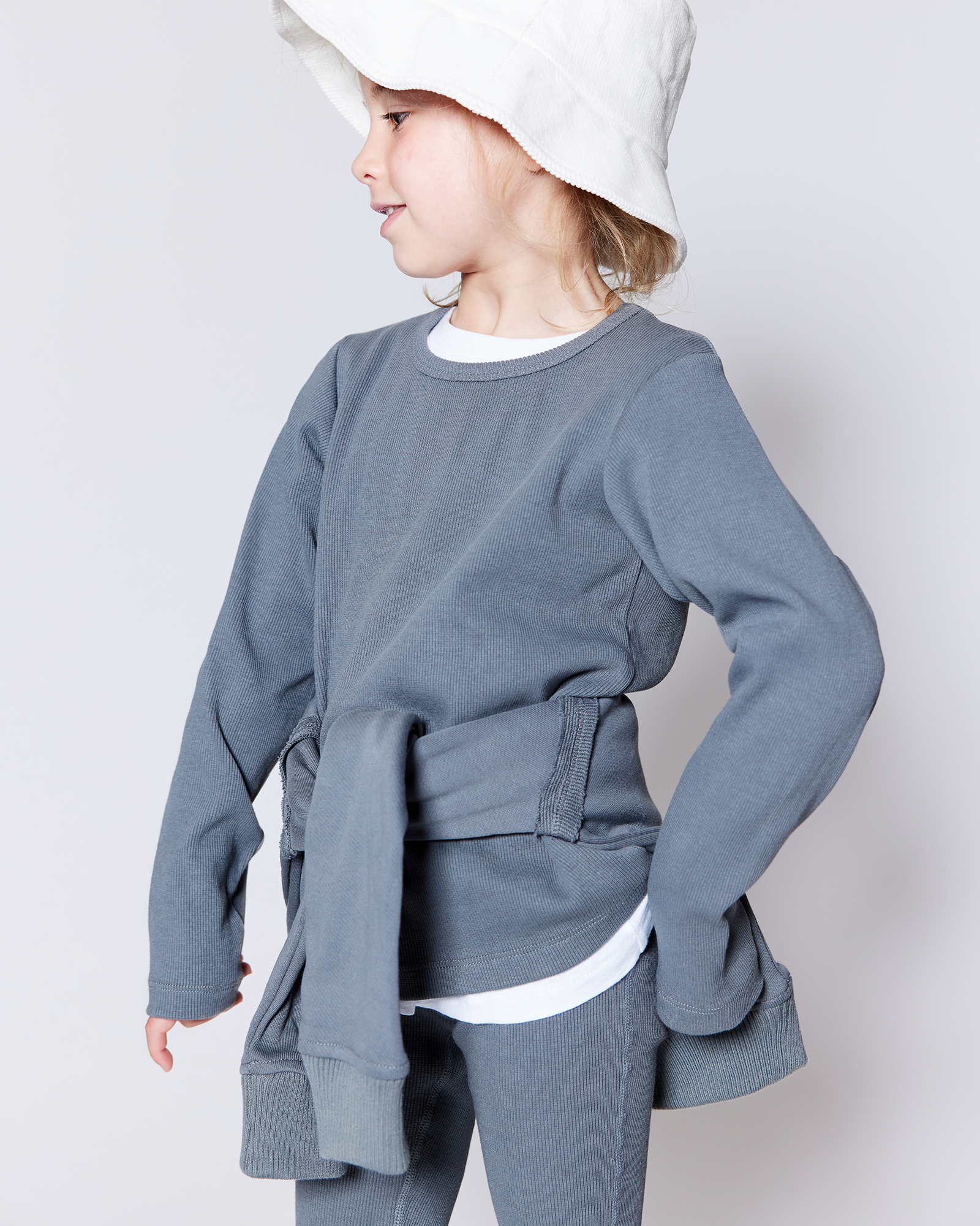 KIDS RIB CREW - ULTIMATE GREY