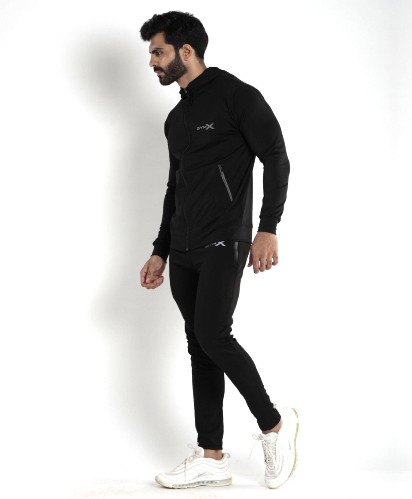 Lancer Muscle Fit Hoodie- Jet Black - Sale