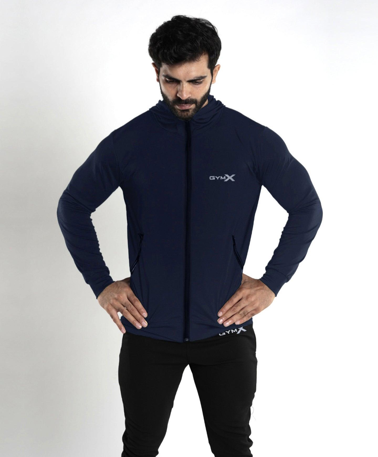 Lancer Muscle Fit Hoodie- Splendid Blue- Sale