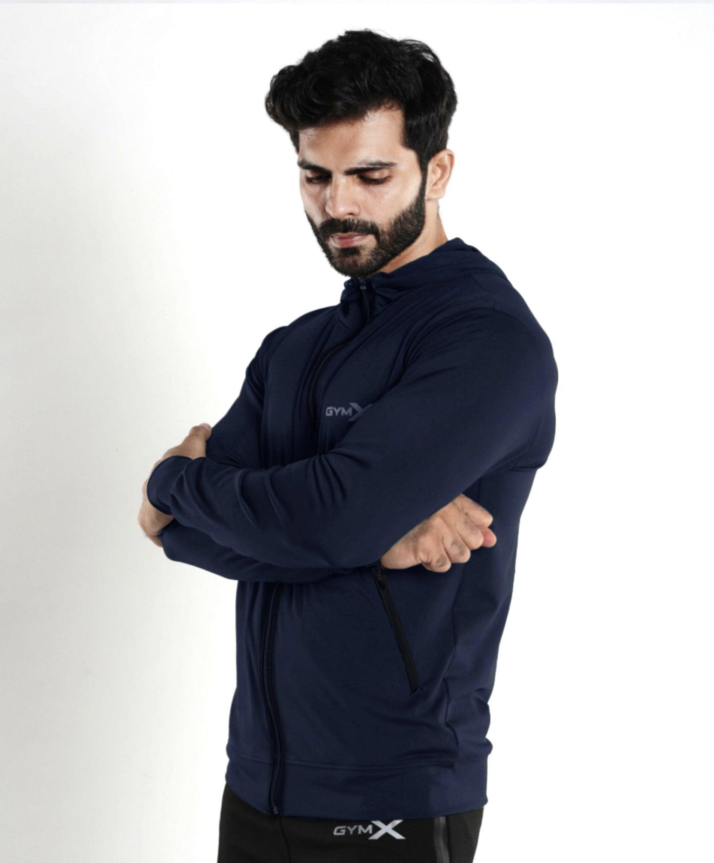 Lancer Muscle Fit Hoodie- Splendid Blue- Sale