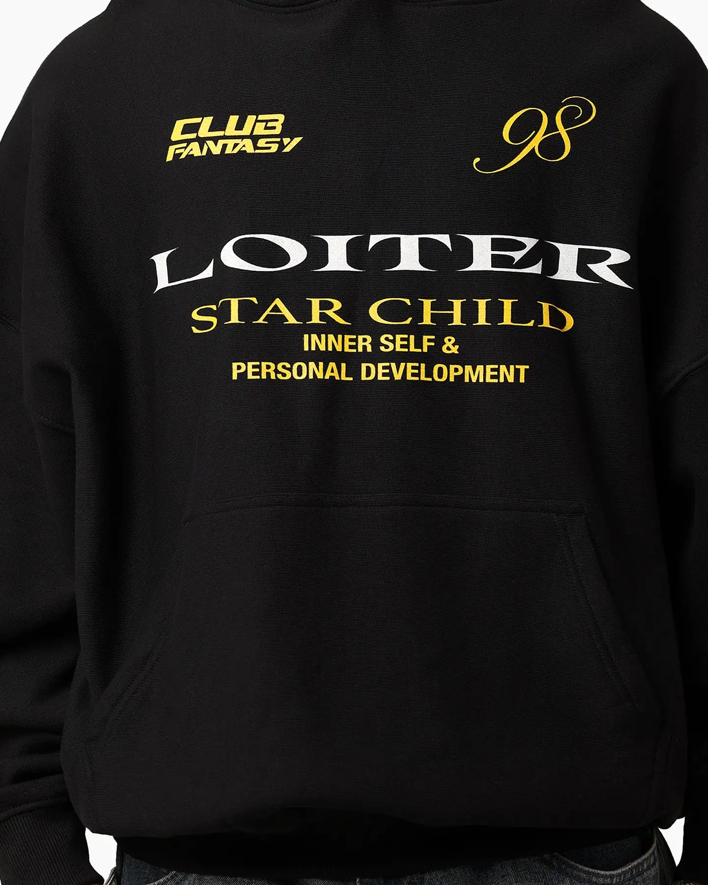 Loiter Star Child Hoodie Black