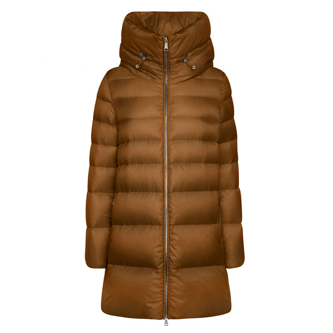 LONG PADDED JACKET Woman Wood