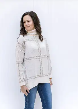 Major Plaid Ivory Sweater