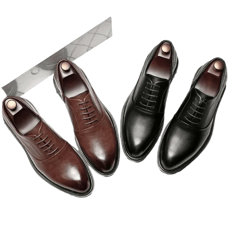 Men  Dress Shoes -  Ronald Leather Oxford Shoes