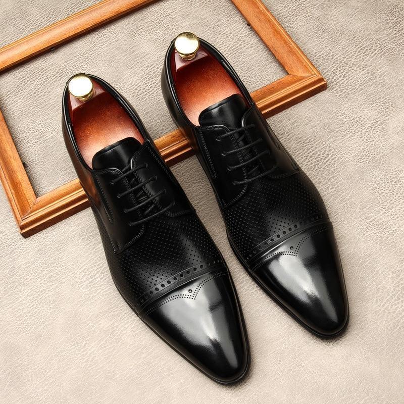 Men  Dress Shoes -  Ugo Leather Oxford Shoes