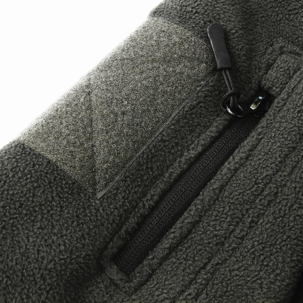 Men's Fleece Warm Military Coats Outerwear with Multi Pockets