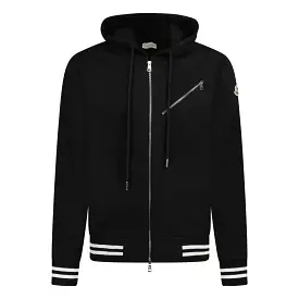 MONCLER FULL ZIP HOODIE BLACk