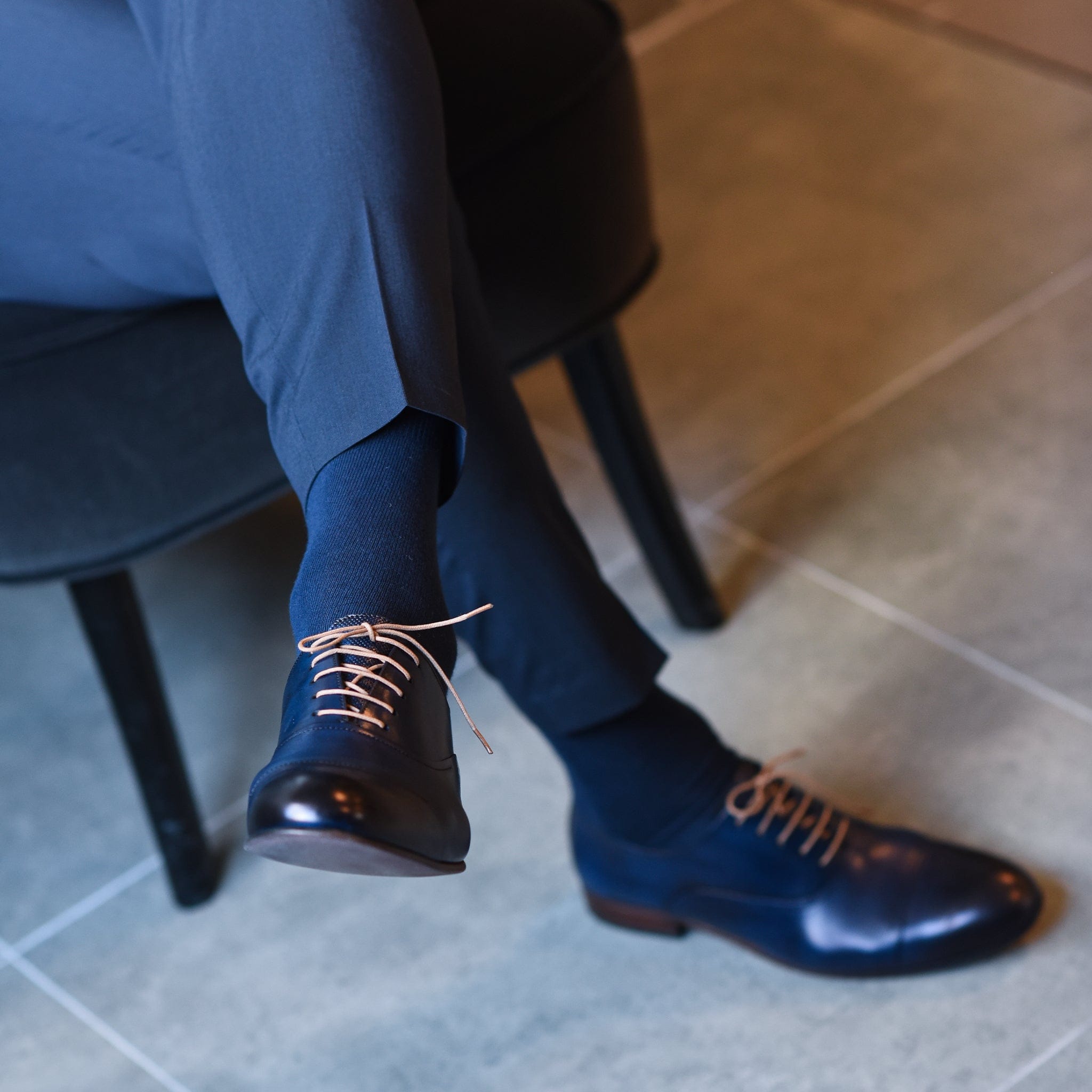 Navy Dapper Classic Shoes