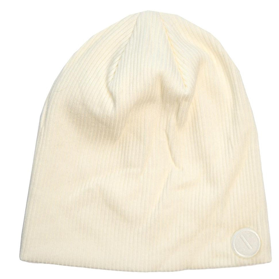 Nicsessories Ivory Logo Sweater Beanie