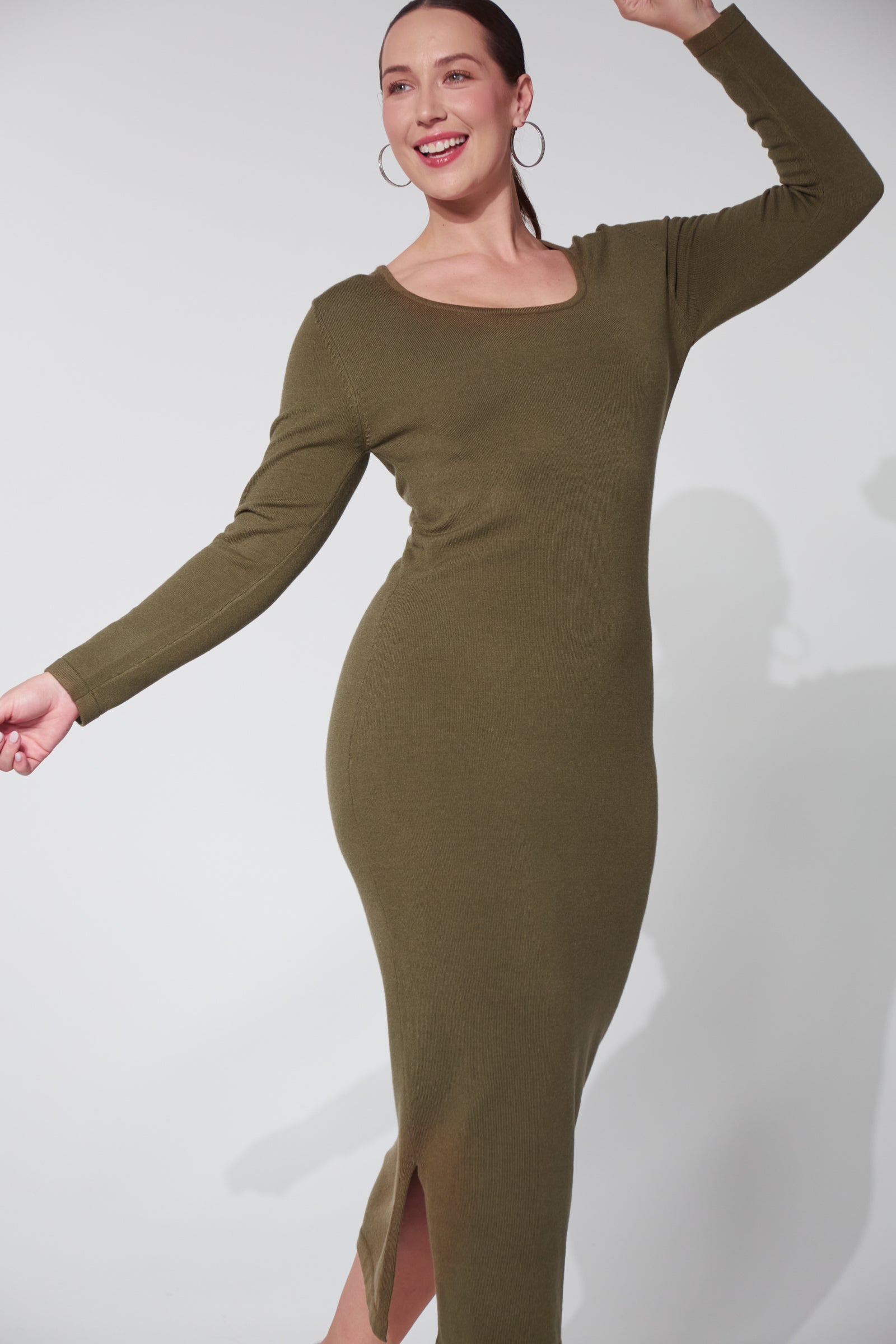 Nikolai Knit Dress - Fern Green