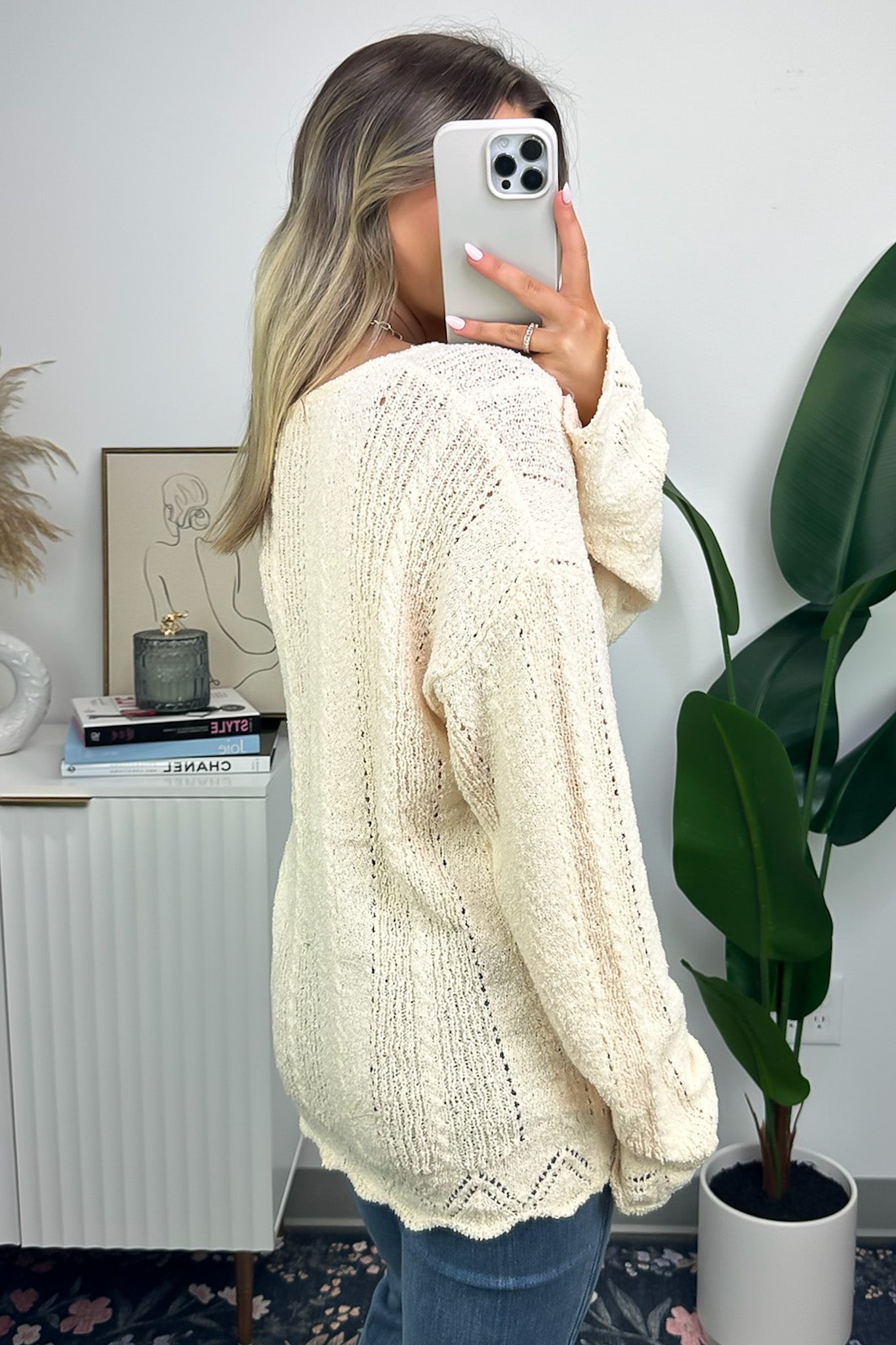 Notable Sensation Crochet Trim Sweater - FINAL SALE