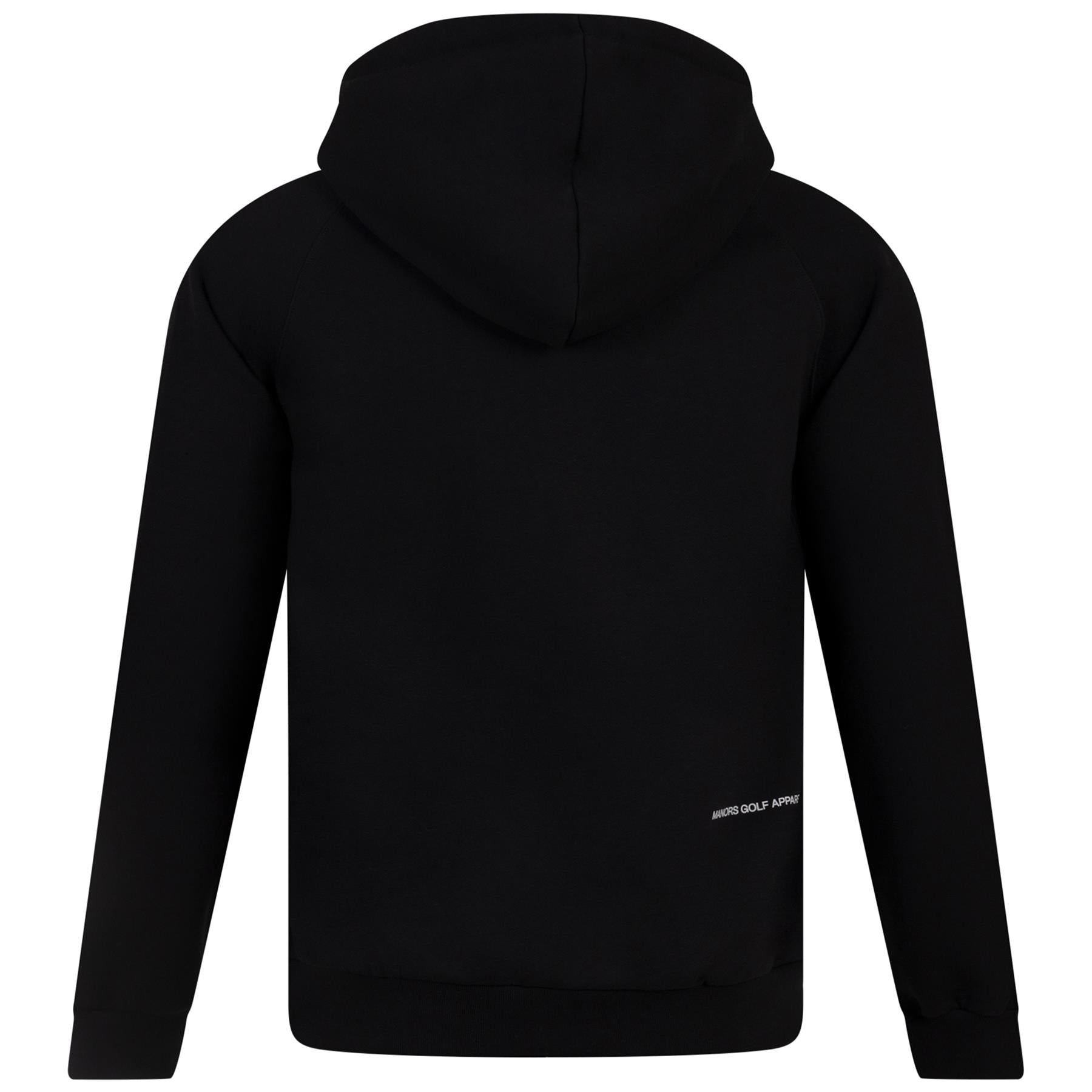 Organic Knitted Cotton Logo Hoodie Black - 2024