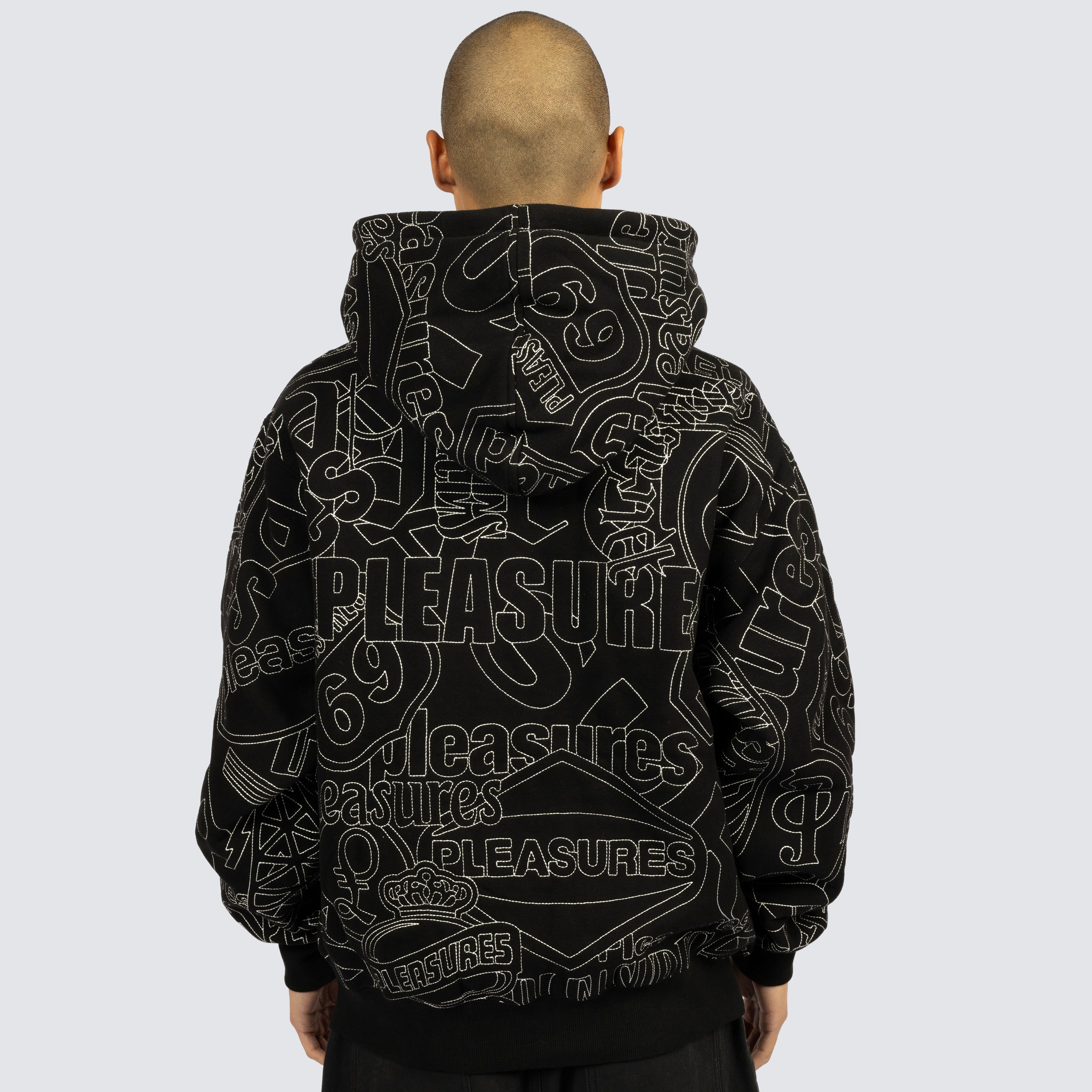 Pleasures Signal Zip Up Hoodie