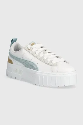 Puma leather sneakers Mayze Mix Wns white color