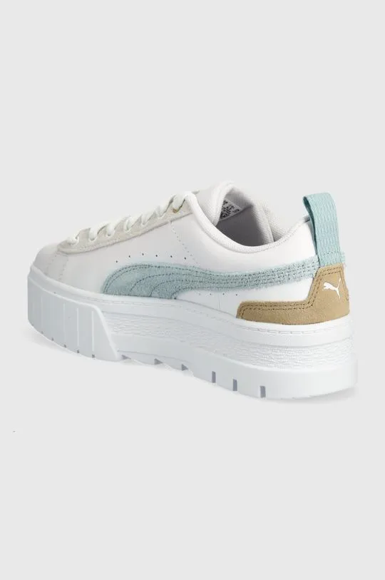 Puma leather sneakers Mayze Mix Wns white color