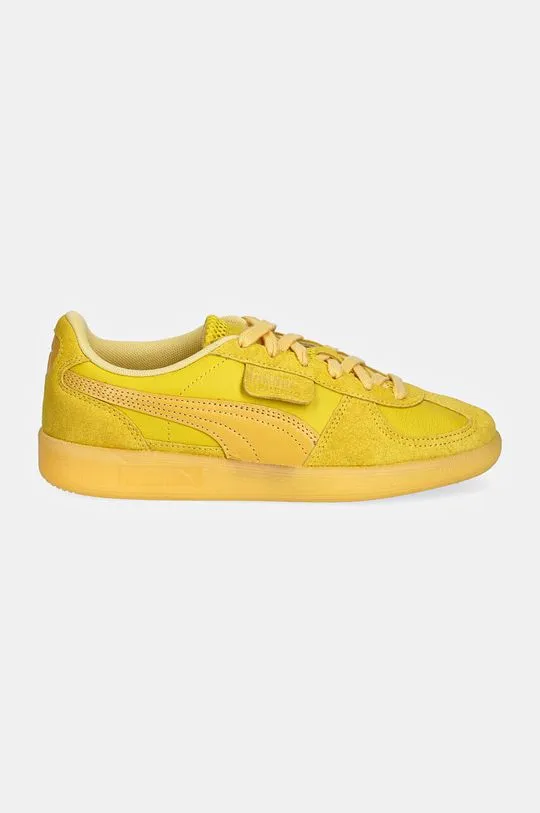 Puma leather sneakers Palermo yellow color 398381