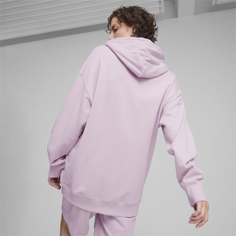 PUMA WOMEN'S ESS EMB PURPLE HOODIE