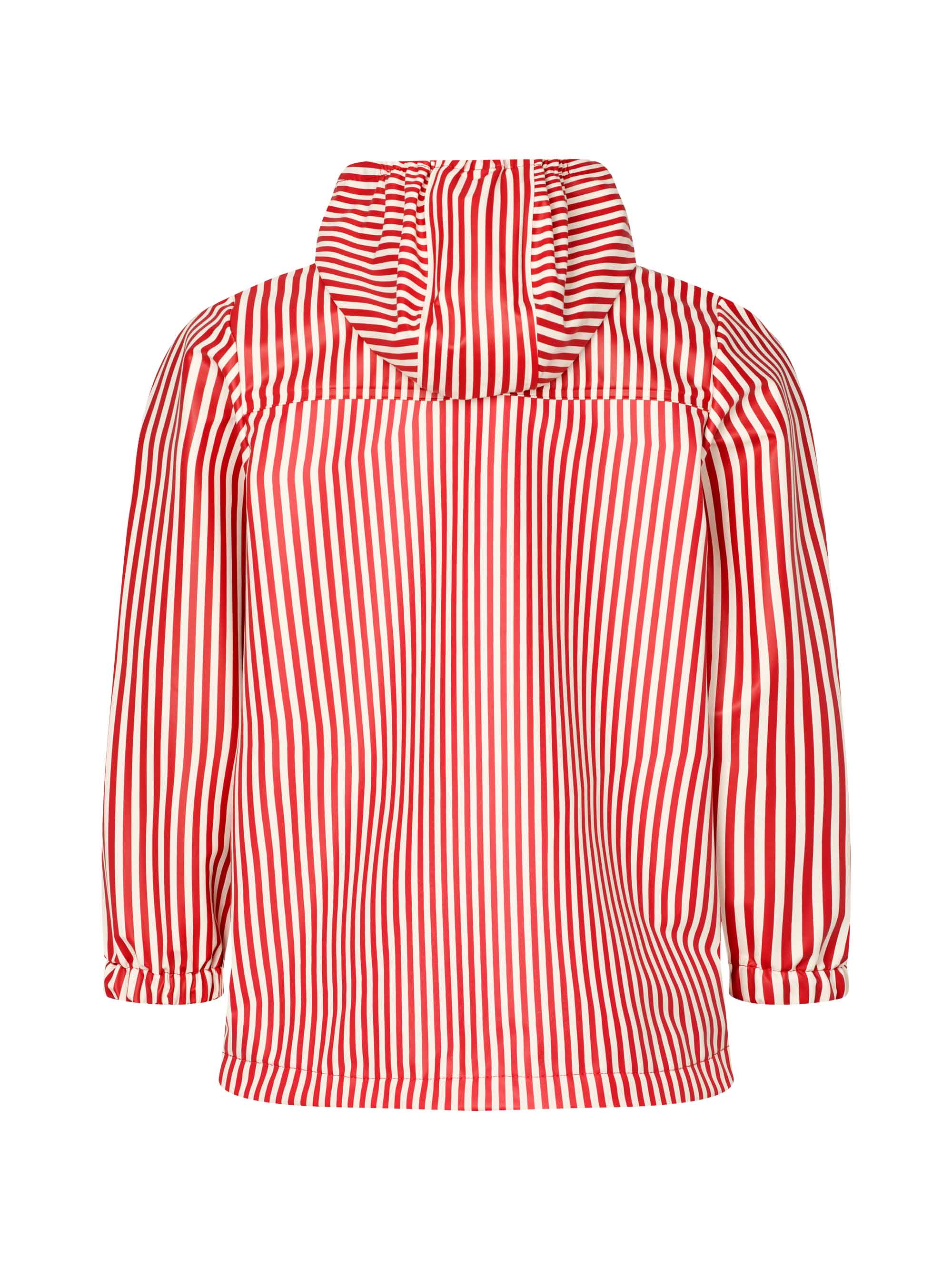 Red Stripe Rain Jacket