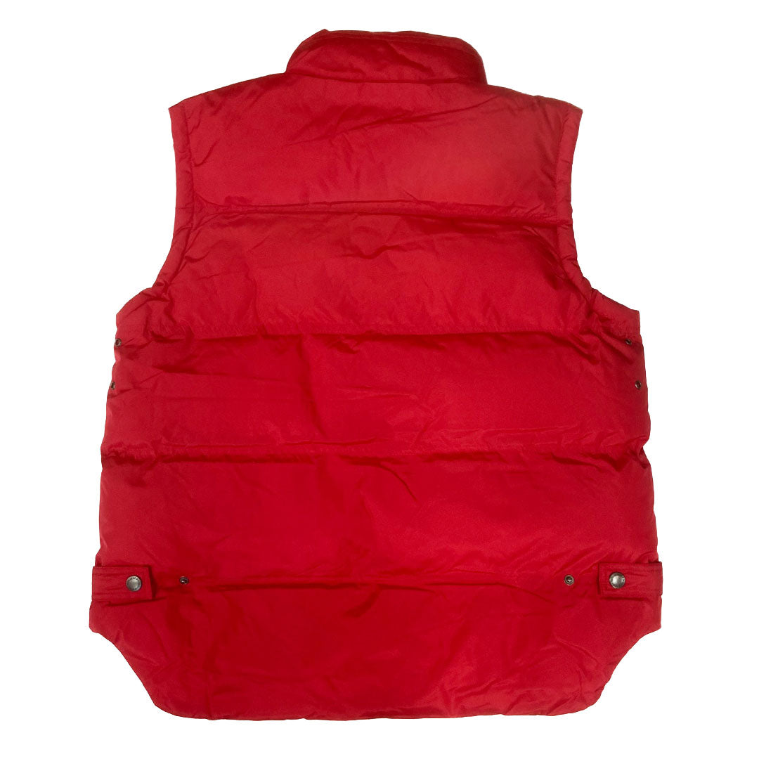 Red Winter Puffer Vest Jacket