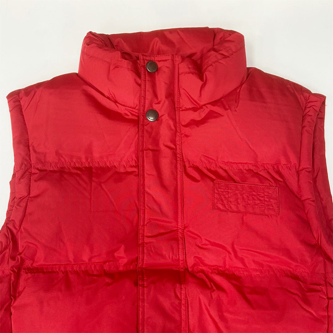 Red Winter Puffer Vest Jacket