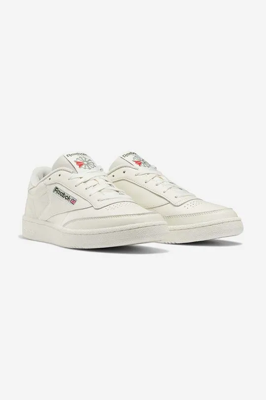 Reebok Classic leather sneakers Club C 85 white color