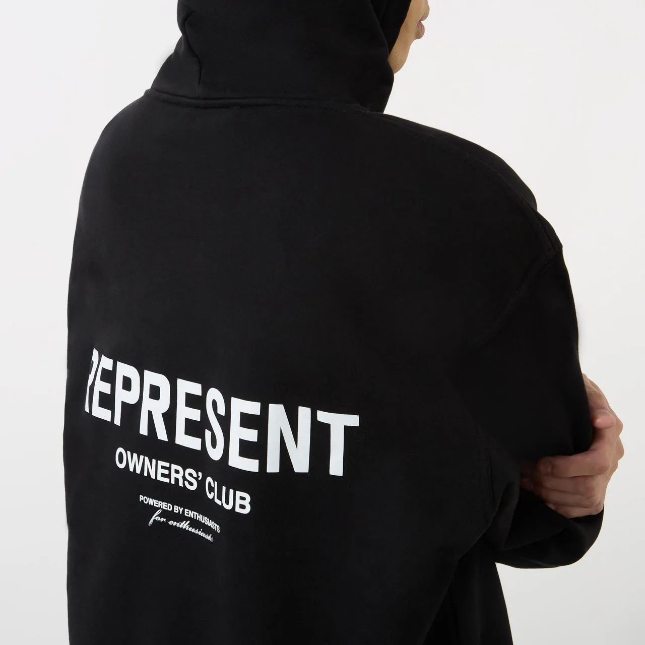 REPRESENT Owners Club Cotton Hoodie - Black