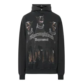 REPRESENT Thoroughbred Print Hoodie - Black