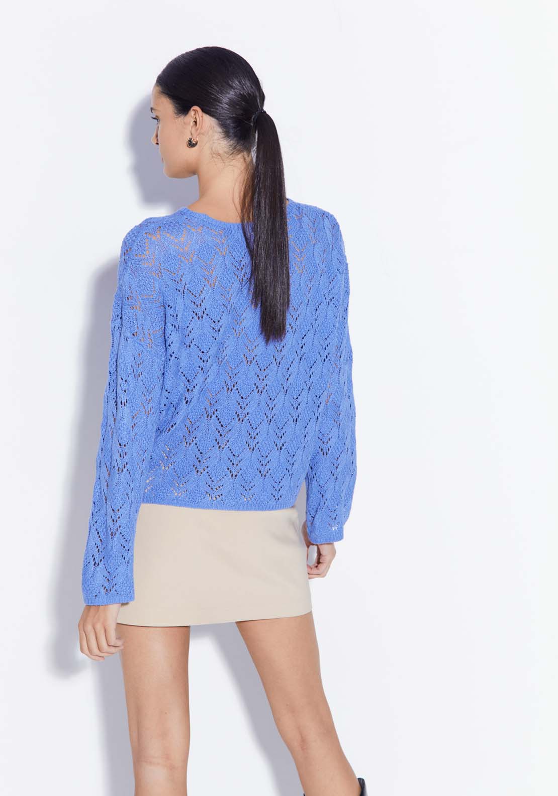 Round-neck sweater - Blue