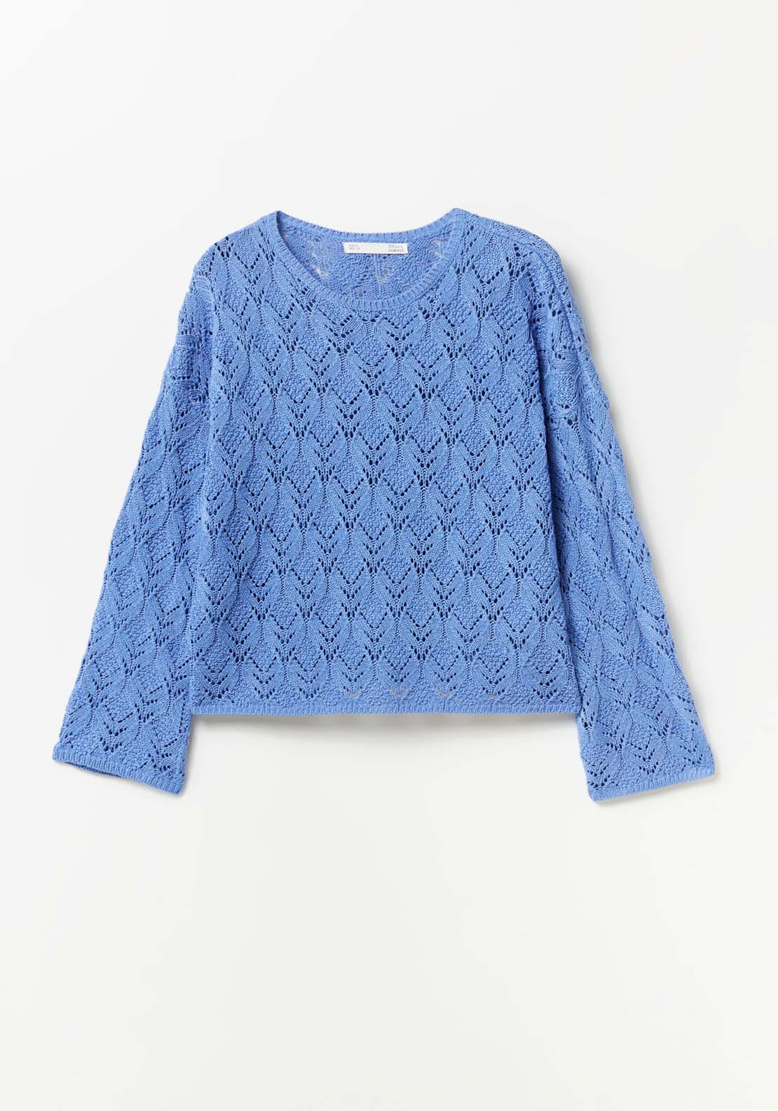 Round-neck sweater - Blue