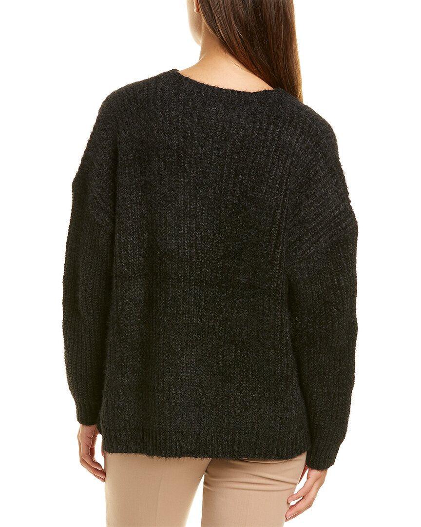 Sage the Label Jessie Fuzzy Sweater in Black