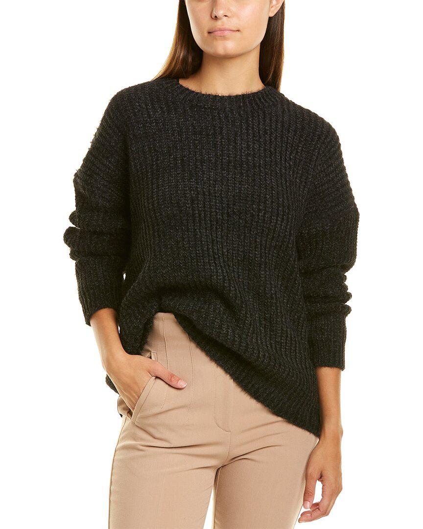 Sage the Label Jessie Fuzzy Sweater in Black