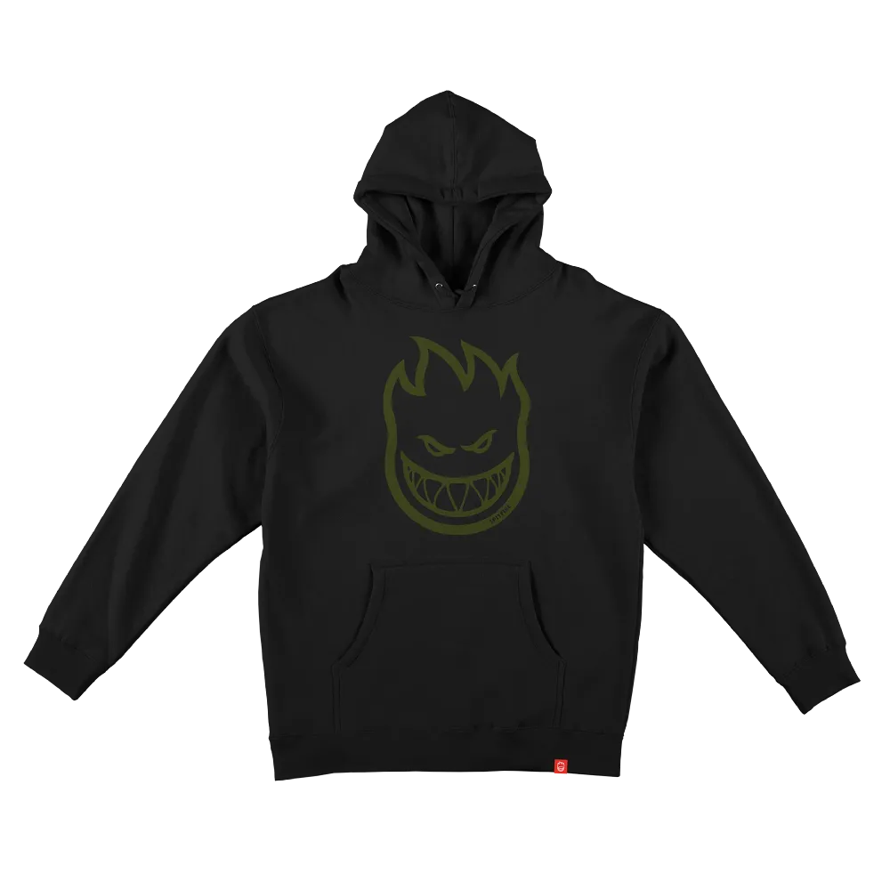 Spitfire Bighead Hoodie Black/Olive