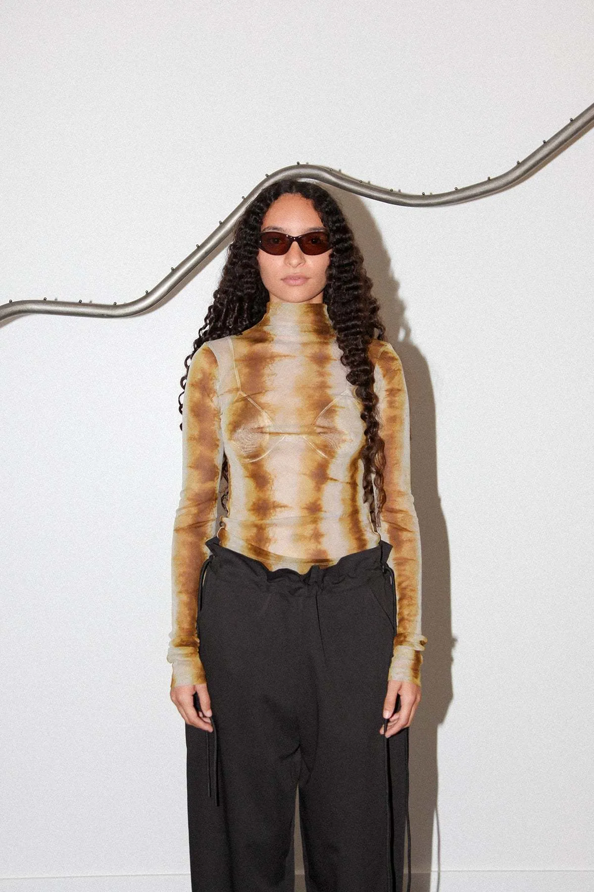 Split Turtleneck - Caterpillar