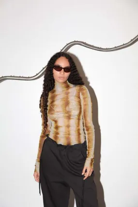 Split Turtleneck - Caterpillar