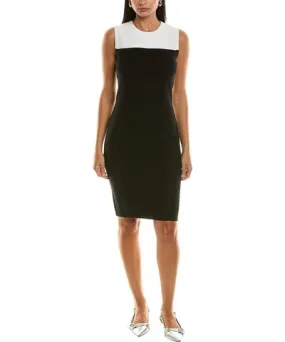 St. John Spectator Stretch Sheath Dress