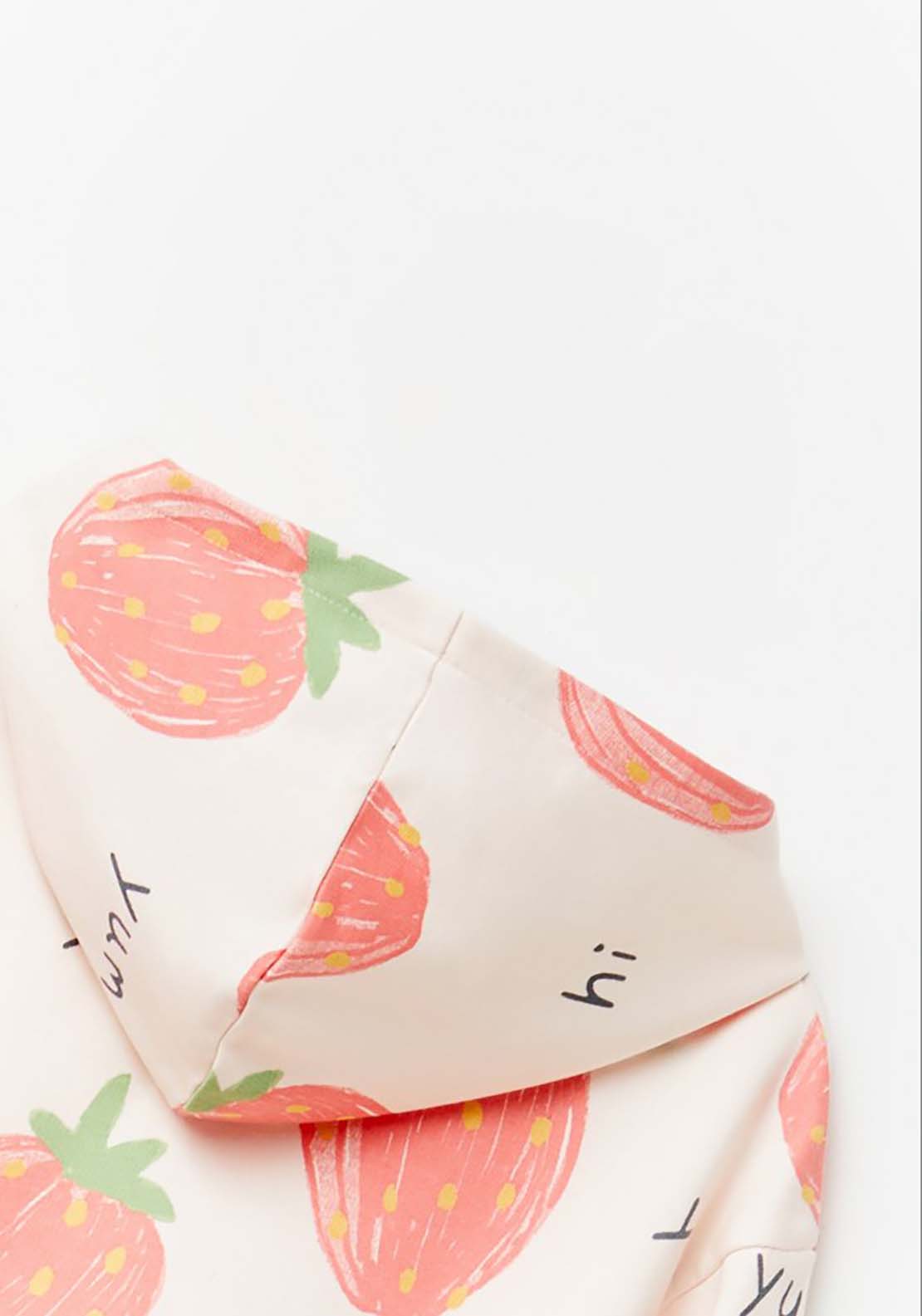 Strawberry Sweatshirt With Zip - Pink