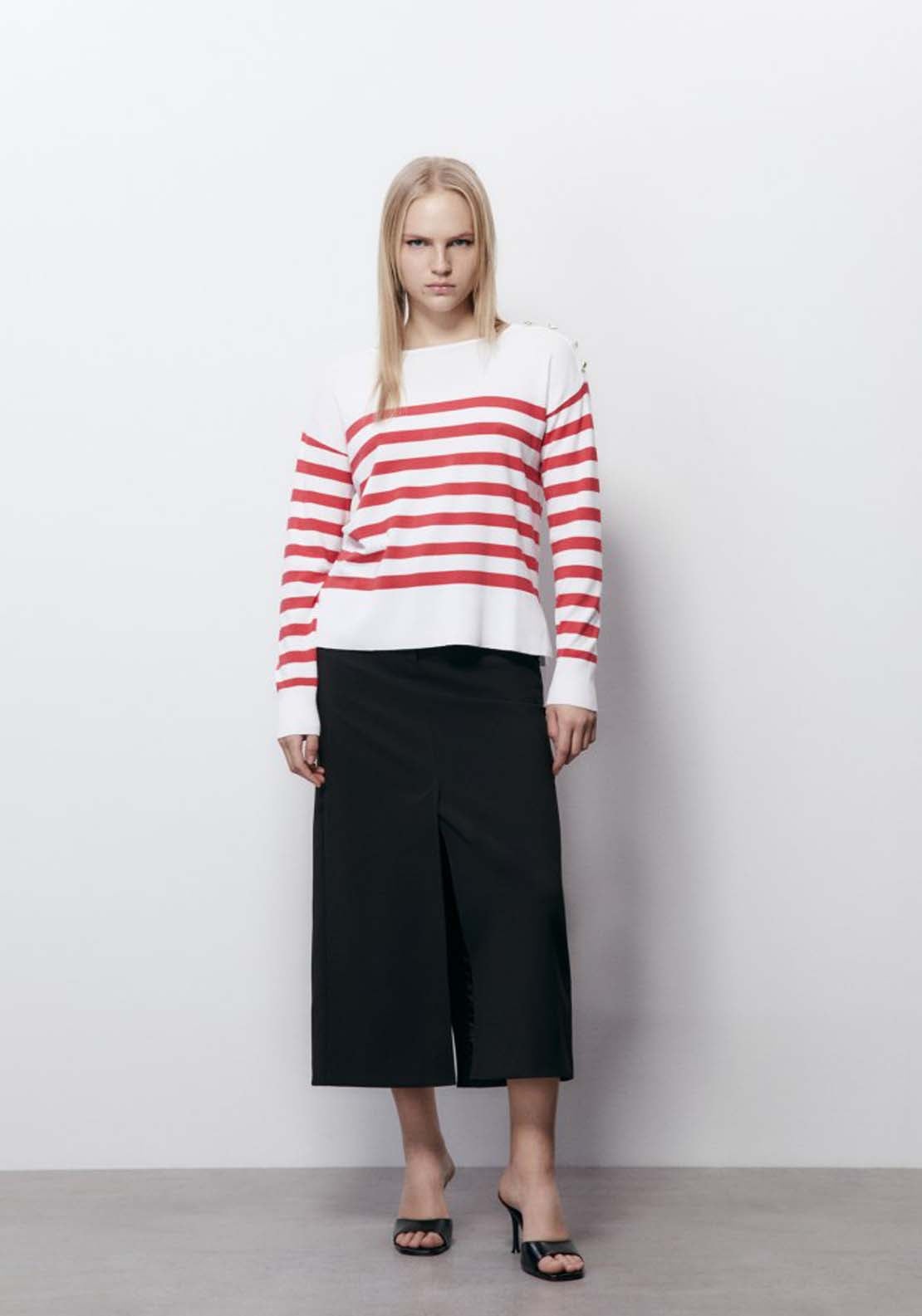 Striped Viscose Jumper