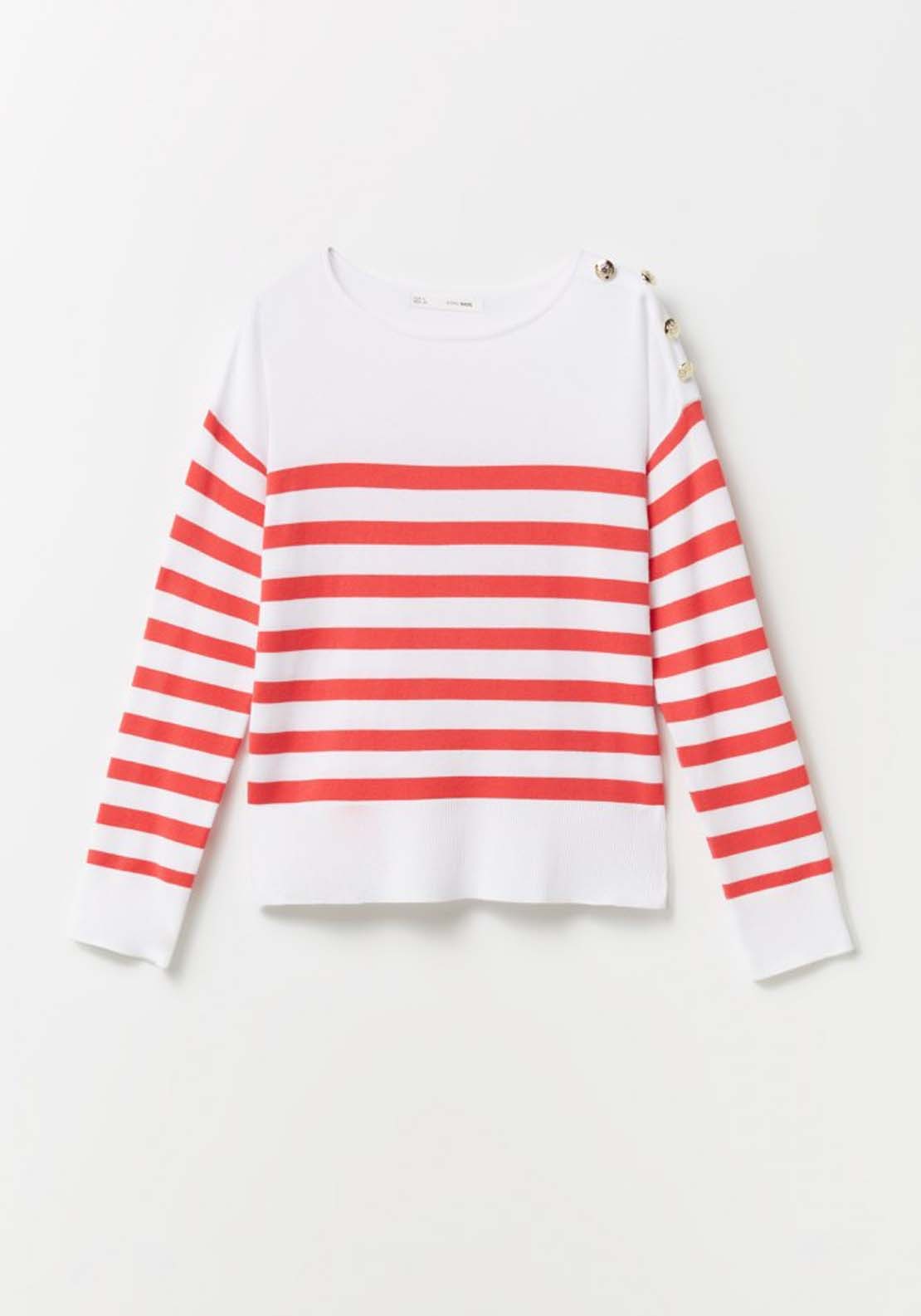 Striped Viscose Jumper