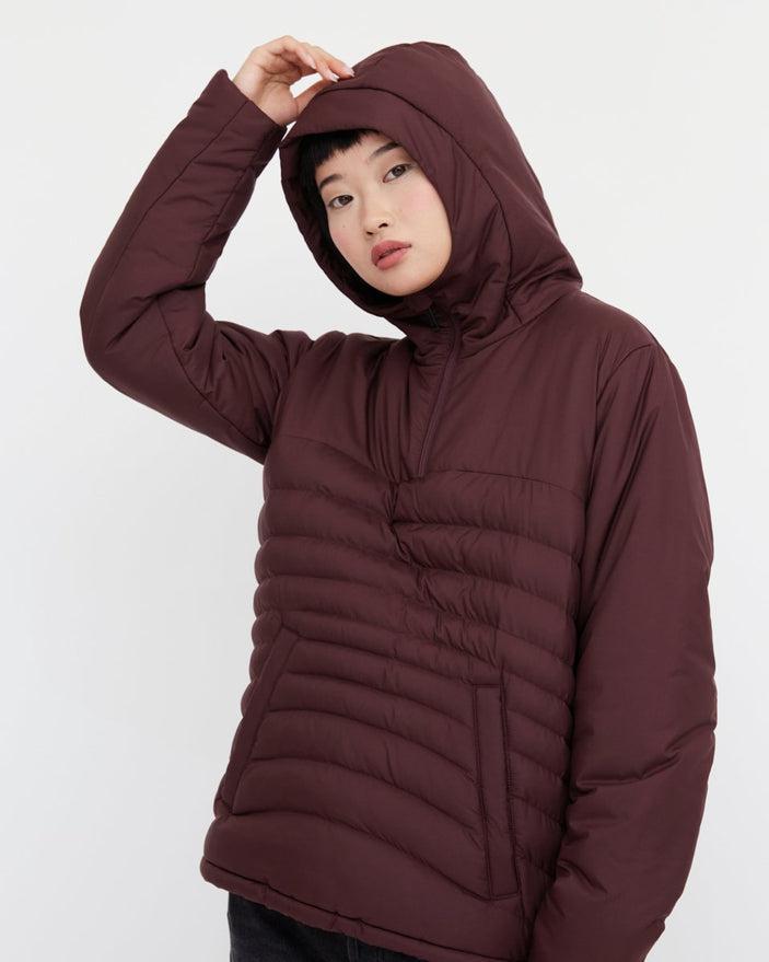 Tentree Cloud Shell Anorak in Mulberry