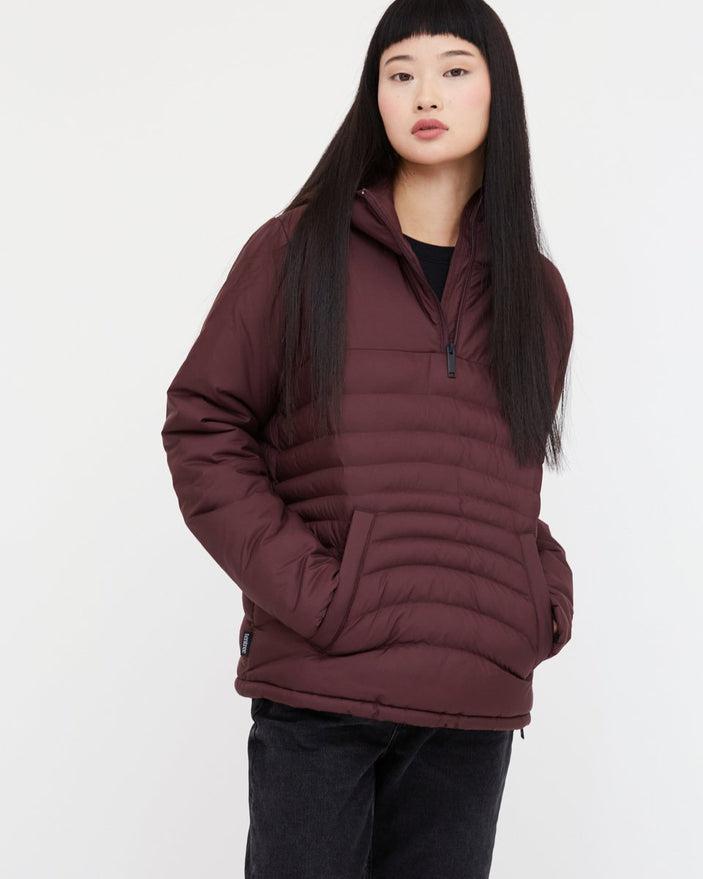 Tentree Cloud Shell Anorak in Mulberry